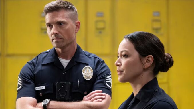 tim-bradford-stands-with-arms-crossed-next-to-lucy-chen-both-in-uniform-from-the-rookie_11zon