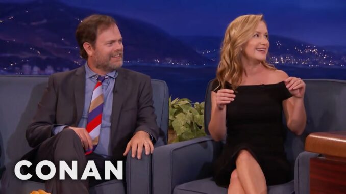 Dwight & Angela Reunite! Rainn Wilson and Angela Kinsey’s Mini Office Reunion