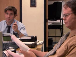 Dwight Schrute and Jim Halpert Being Iconic Office Opposites