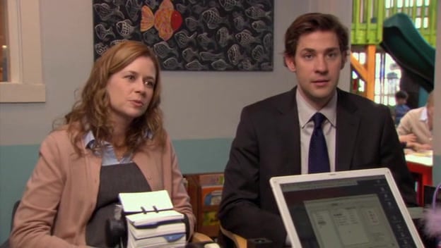 Jim and Pam’s Daycare Interview Proves Parenting Is Not for the Weak