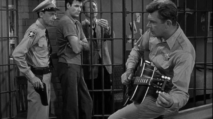 Andy Puts the Handcuffs on Mayberry’s Music Man