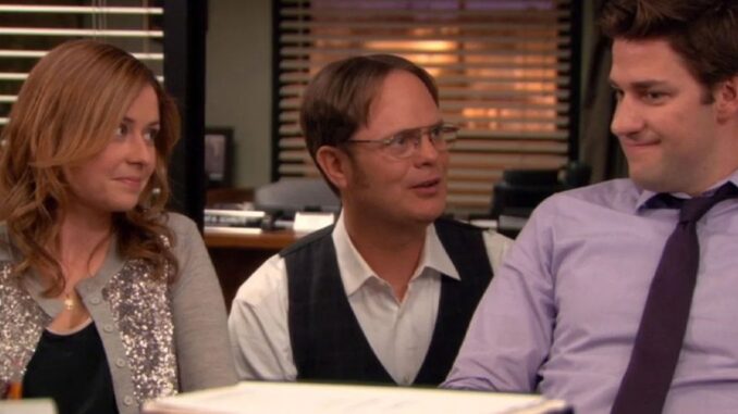 Dwight Falls For Jim And Pams Simplest Trick