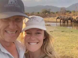 Greys Anatomy Star Kevin McKidd and Danielle Savre Enjoy Safari Adventure md02