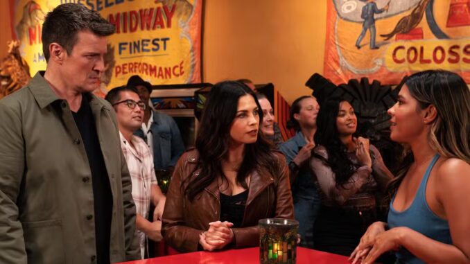 nathan-fillion-as-john-nolan-jenna-dewan-as-bailey-nune-and-lisseth-chavez-as-celina-juarez-in-the-rookie-season-7-episode-10