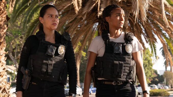 alyssa-diaz-as-angela-lopez-and-mekia-cox-as-nyla-harper-in-the-rookie-season-7-episode-11