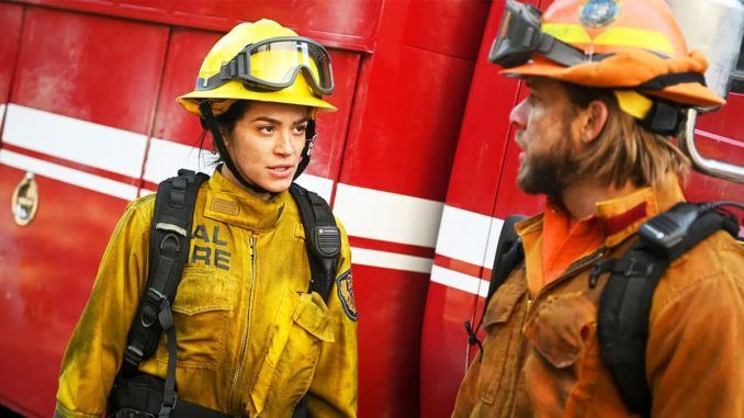 Gabriela talking to bode in fire country