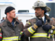 Severide and boden in uniform on a job in chicago fire