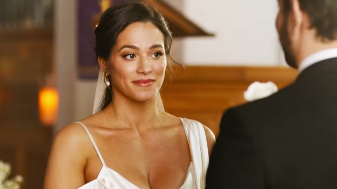 Stephanie arcila as gabriela and rafael de la fuente as diego in fire country season 2 episode