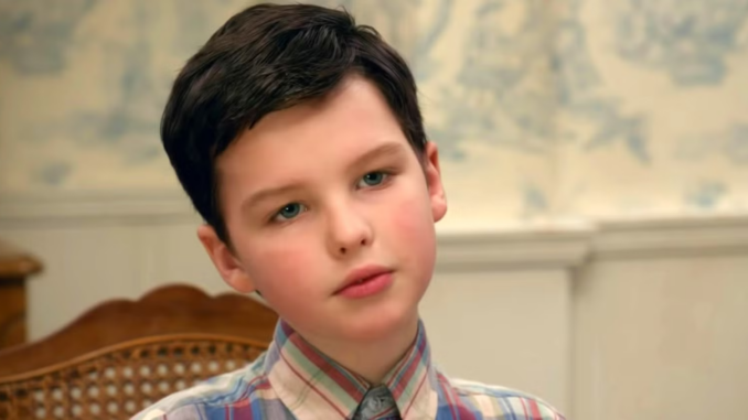 Iain Armitage in Young Sheldon episode