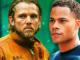 Max thieriot as bode leone and jordan calloway as jake crawford in fire country