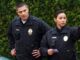 Melissa o neil as lucy chen pointing at something with eric winter as tim bradford by her side in the rookie season 1 episode greenlight