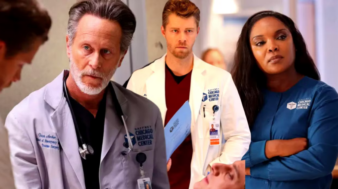 The cast of chicago med season 9 including luke mitchell as dr mitch ripley